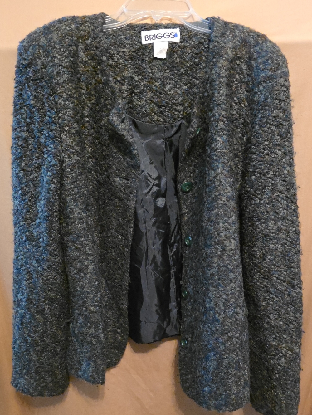 Ladies' Bouclé Button-Front Women's Sweater M